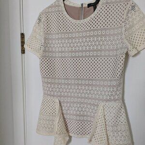 BCBGMaxAzaria Eyelet Top